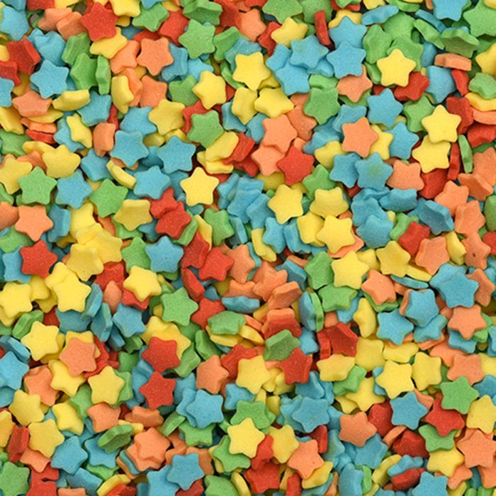CONFETI ESTRELLAS SURTIDA 1kg p/caja