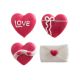 DECORACIONES DE AZUCAR AMOR 60uds/caja
